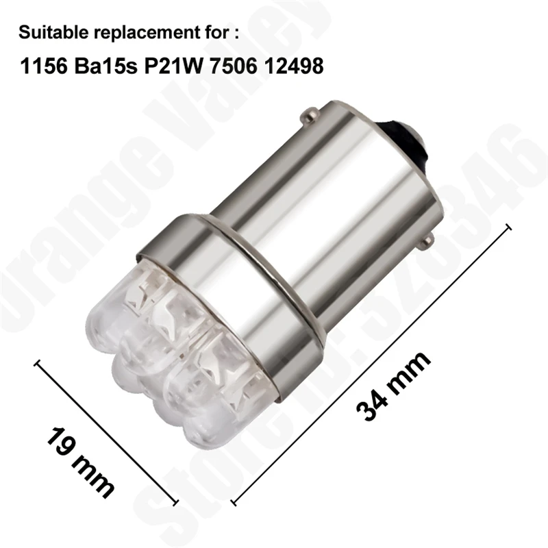 10 pcs  1156 ba15s p21w s25 7506 r5w   9 led ڵ ĸ  ȣ   dc 12 v