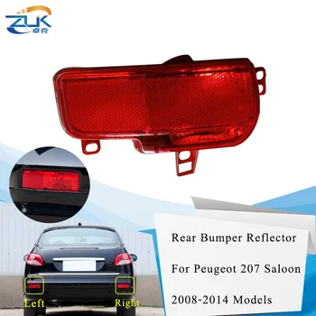 

ZUK For Peugeot For 207 Saloon 2008-2014 Car Lights Rear Bumper Reflector Fog Light Fog Lamp Tail Lamp Tail Light