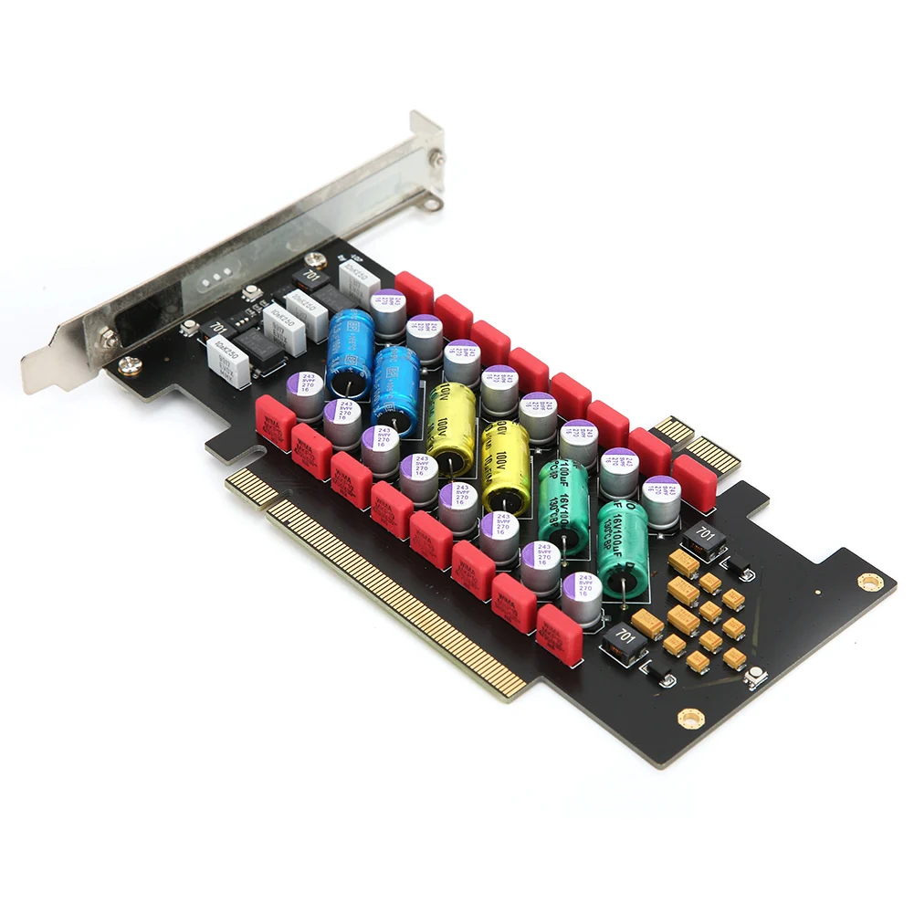 

Power Filter Card PC HI-FI Card Better Music Rainbow-Candy-Shape for PC Audio Purification Amplifier Front Plate
