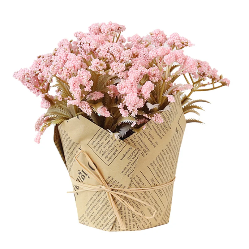 artificial flowers Лавандовые искусственные тычинки для цветов прессованные цветы полимерные искусственные цветы гортензии букет для украшения 20N8 - Цвет: artificial flowers