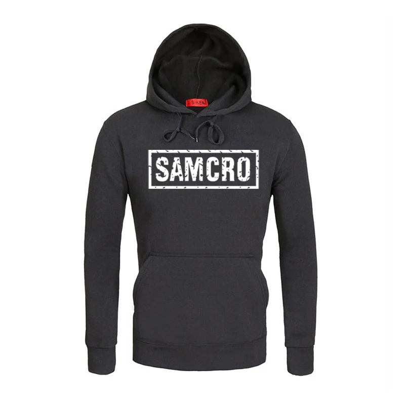 809 SOA Sons of anarchi/детская спортивная одежда для мужчин; толстовки с капюшоном для мальчиков; Повседневная Толстовка; зимняя флисовая модная теплая толстовка в стиле хип-хоп - Цвет: 809