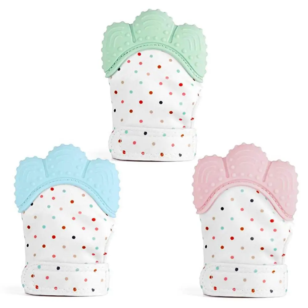 silicone teething mitten