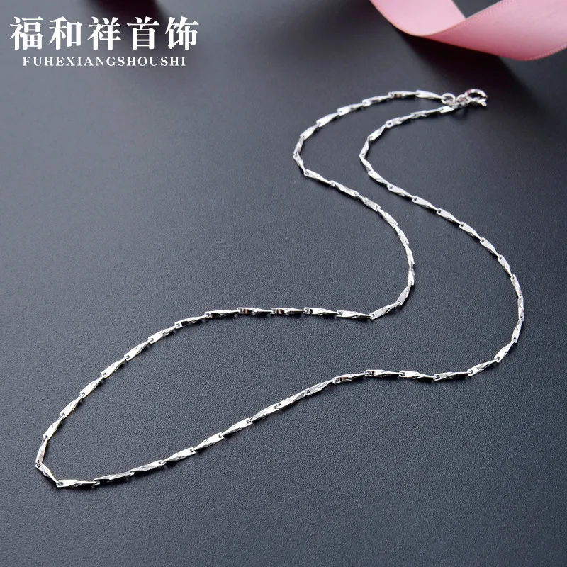 

Korean-style Hot Selling S925 Fine Silver 1.0 Arrow-Shaped Xx Necklace Women's Choker Fashion Parts