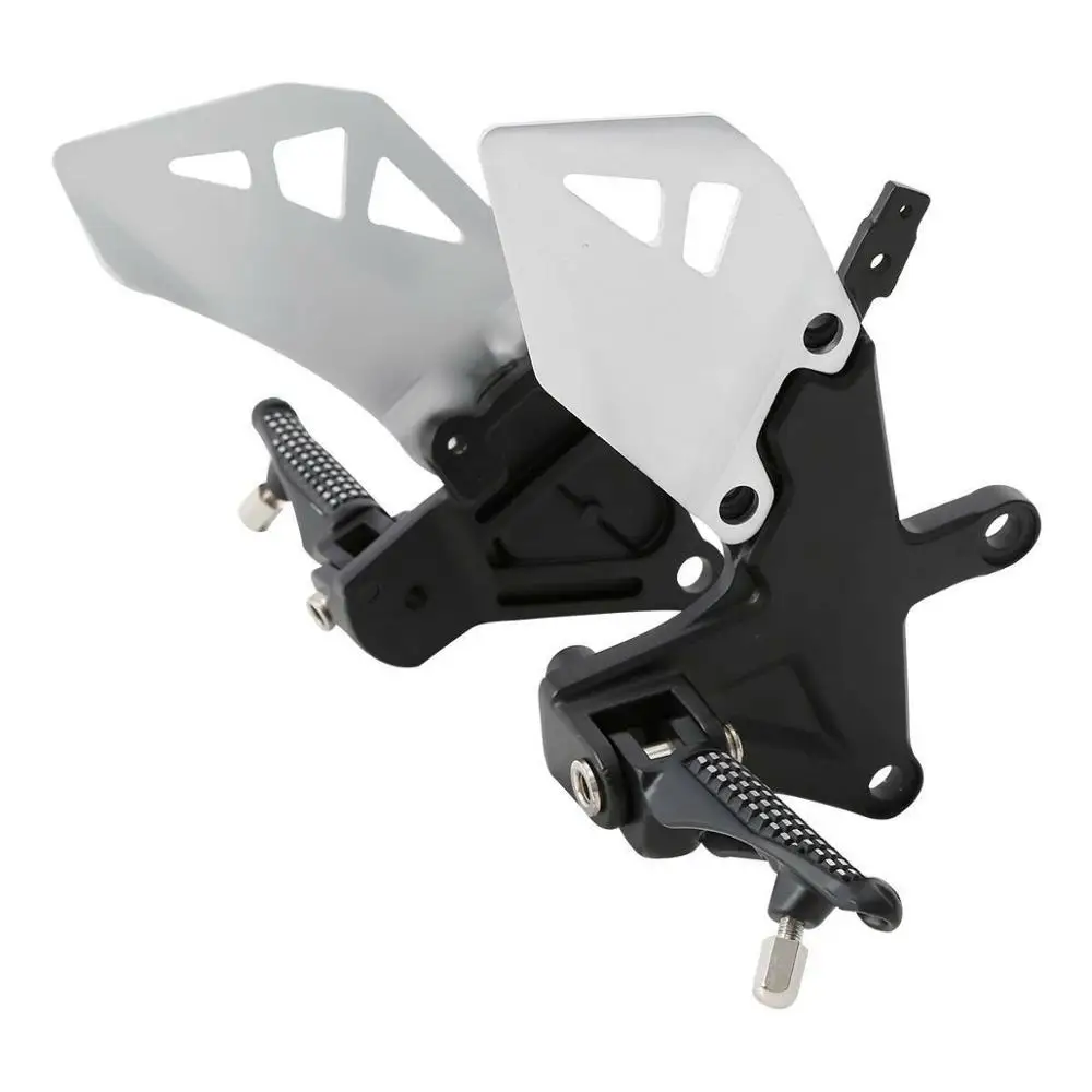 Мотоцикл Матовый Черный спереди педали для ног Кронштейны для Kawasaki Ninja ZX10R 2011- для детей возрастом 12, 13, 14, 15, 16 лет