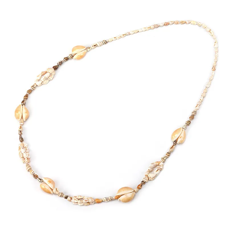 Bohemian Handmade Woven Multilayer Natural Shell Pendant Necklace For Women Girls Party Gift Wedding Summer Choker Necklaces