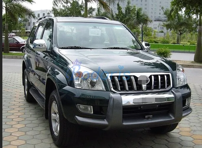 Для Toyota Land Cruiser Prado FJ120 крышка ручки двери и Чаша отделка вкладыша панели 2003-2009 хромированные аксессуары