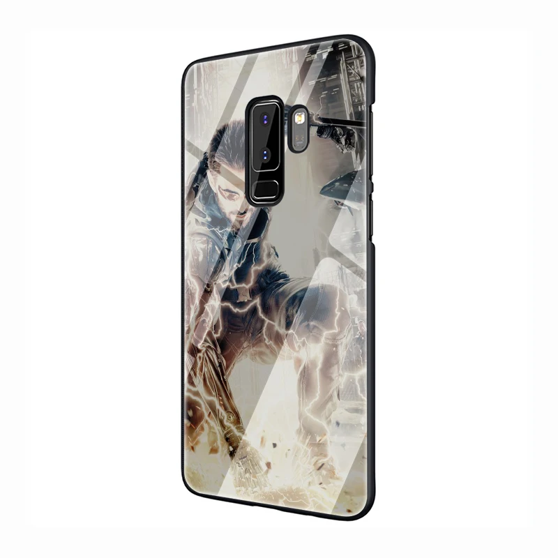 EWAU Deus Ex закаленное Стекло чехол для телефона для samsung S7 край S8 S9 S10 Note 8, 9, 10, плюс A10 20 30 40 50 60 70 - Цвет: G10