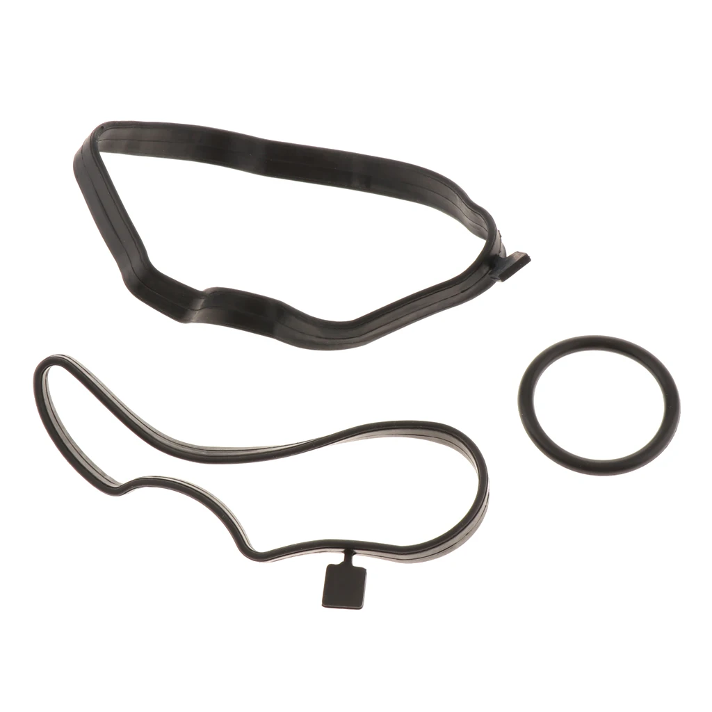 Car Crankcase Oil Filter Breather Separator with 2 Gaskets for BMW E46, E39, Part Number: 11127793164