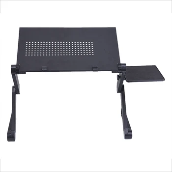 

New Aluminum Alloy Adjustable Laptop Table Portable Folding Computer Desk Notebook Desktop Stand Computer Table For Sofa Bed