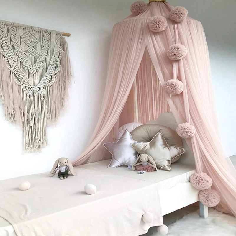 Baby Room Decoration Garland Ball Bunting For Wedding Or Party Children's Mosquito Net Crib Accessories | Мать и ребенок