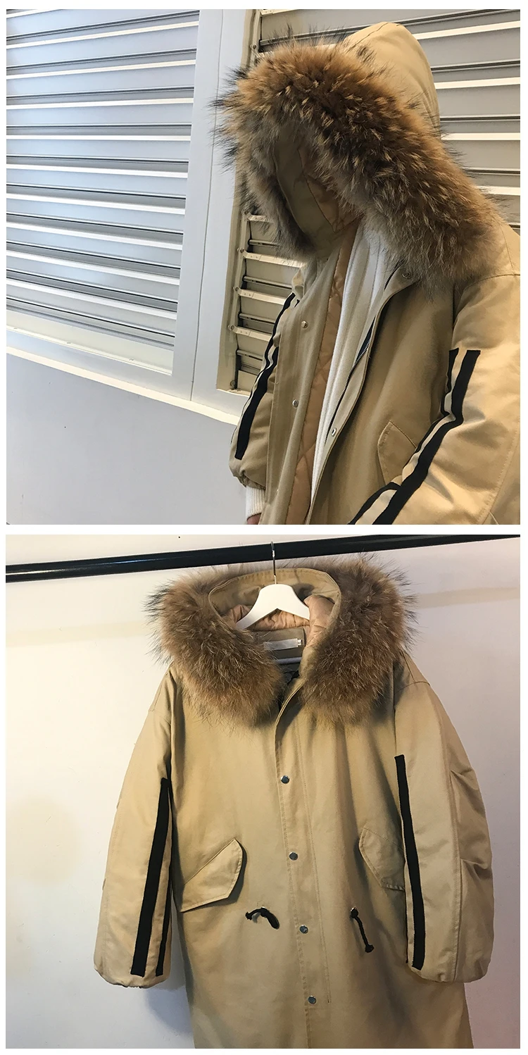 Winter New Men's Korean Version Of The Loose Couple In The Long Section Of The Tooling Diagonal StudentCasual Harajuku Coat