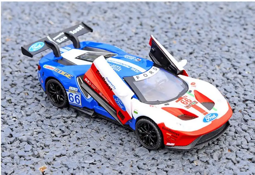 Высокая имитация 1:32 модель автомобиля из сплава Ford V8, детская гоночная игрушка, симулятор звука и светильник