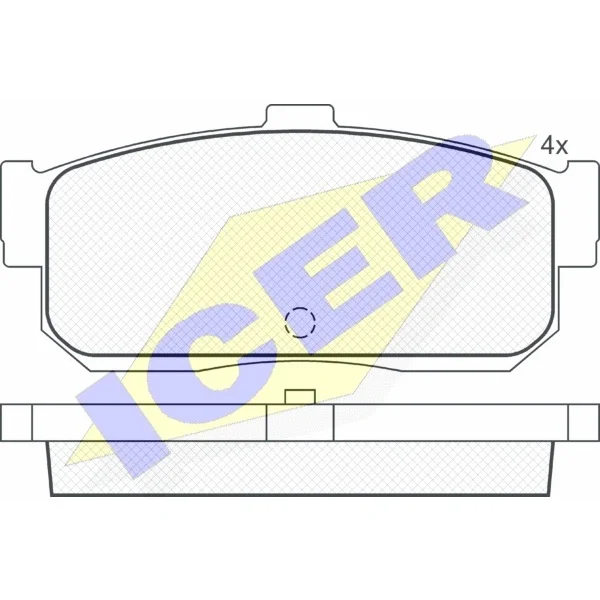 Колодки дисковые з. Nissan Primera P10/P11 90-02/Maxima 2.0-3.0