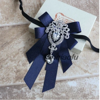 Formal Korean bow Men's British Diamond Collar