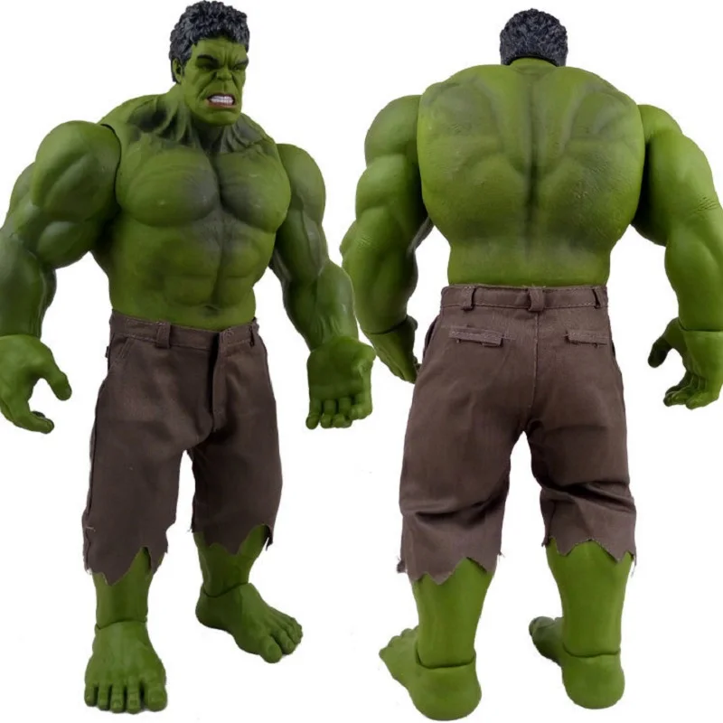 

42cm Avengers Incredible Hulk Bruce Banner PVC Toys Action Figure Rotated joint big size Vinyl figurine no box