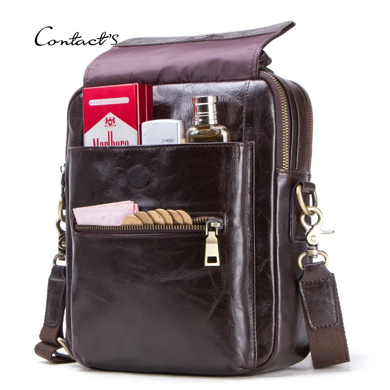 

Black Angel Factory Supply of Goods Fashion MEN'S Leather Single-shoulder Bag Can Be Installed iPad 9.7 Shoulder Bag a Generatio