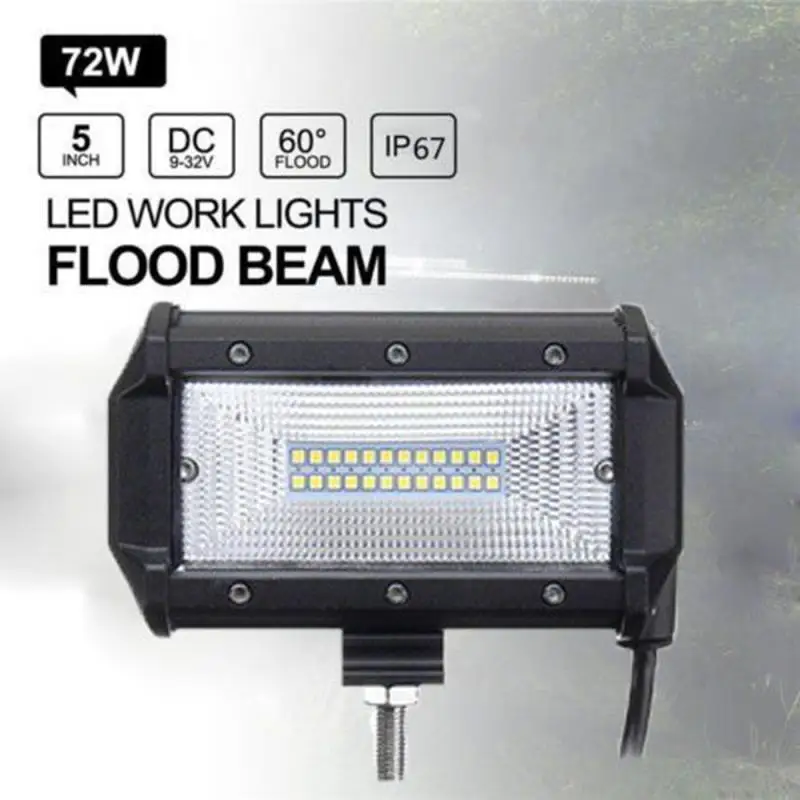 

6000LM LED Flood Light 72W DC 9-48V Floodlight Waterproof Outdoor Reflector Lighting Square Spotlightled Truck Car Boat SUV Lamp