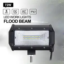 6000LM Светодиодный прожектор светильник 72 Вт DC 9-48V прожекторы светильник Водонепроницаемый открытый отражатель светильник ing квадратный Точечный светильник СВЕТОДИОДНЫЙ грузовик автомобиль внедорожник Лодка лампа
