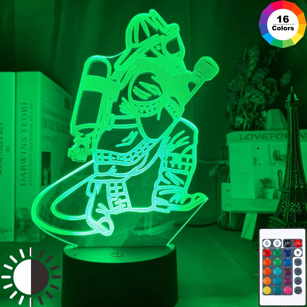 Acrylic 3d Illusion Led Night Light Firemen Figure Nightlight for Room Decoration Lighting Cool Gift Firefighters Table Lamp | Лампы и