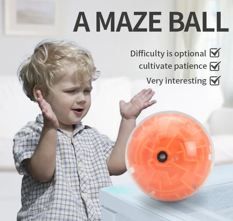 

Magic Ball 3D Intelligence Labyrinth Ball Decompression Balance Walk The Bead Children Puzzle Maze Kids Gift Educational Toys