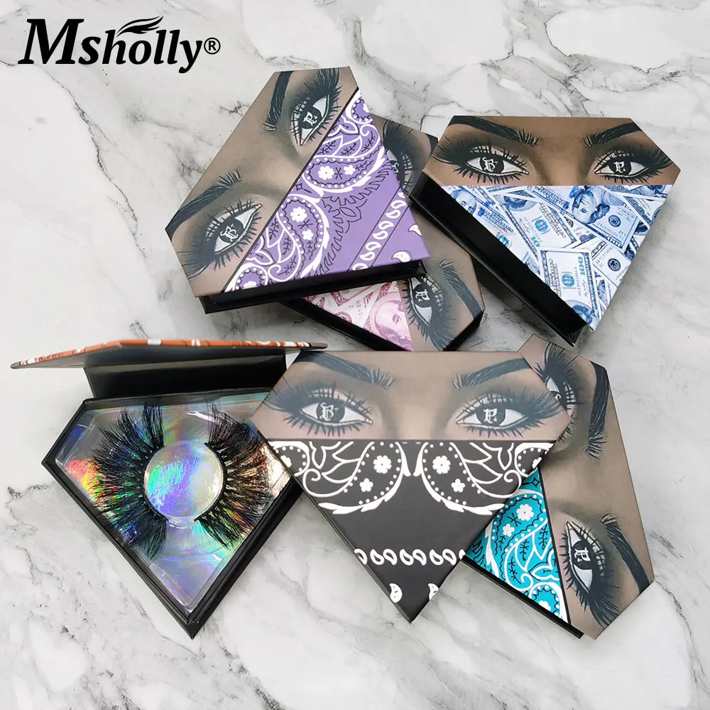 

6D/5D/3D Mink Lashes Bulk Fluffy 25 mm Mink Eyelashes Makeup Dramatic Long False Eyelashes Extension Free Eyelash Packaging Box