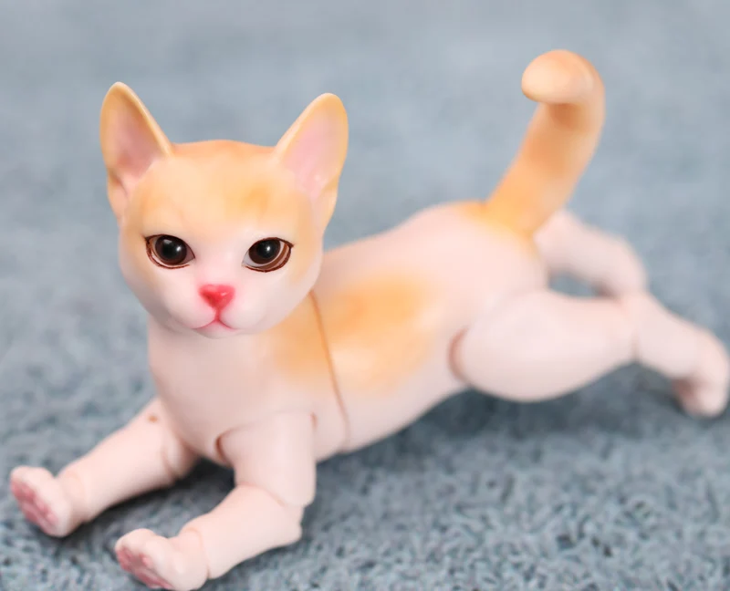 1/8 BJD кукла мини милый питомец кошка BJD/SD смола фигурка кукла модель игрушка подарок. В комплект не входит одежда, обувь, парик A0111ZuzuNyangcat