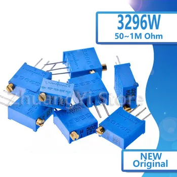 

10pcs 3296W 3296 50 100 200 500 ohm 1K 2K 5K 10K 20K 50K 100K 200K 500K 1M ohm 103 100R 200R 500R Trimpot Trimmer Potentiometer