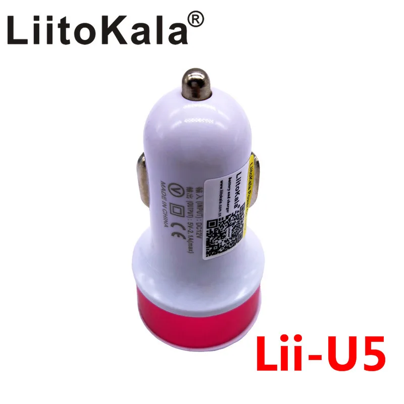 

LiitoKala lii-U5 5V 2A Dual Port Mini USB Car Charger Quick Charge Car-charger for iPhone 6 6s 5s 5 Samsung s6 s5 s4 Xiaomi HTC