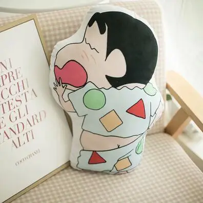 Милые плюшевые игрушки Crayon Shin-chan Собака 45 см мягкие игрушки Подушка День рождения Рождественский подарок#2925 - Цвет: Черный