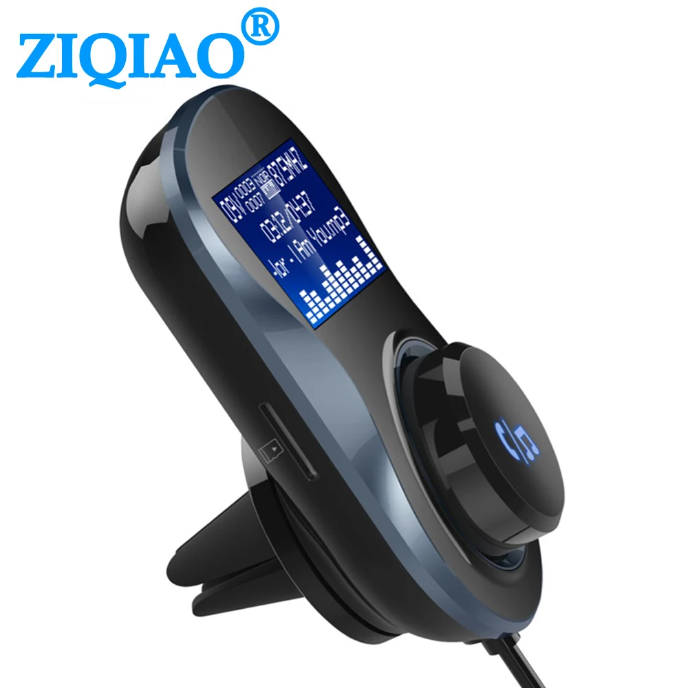 Online Kit manos libres Bluetooth inalámbrico para coche transmisor FM recibe LCD reproductor de MP3 cargador USB modulador FM accesorios para coche BC30