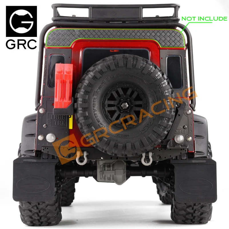 

GRC tail gate metal trim panel simulation rivets on both sides for 1 / 10 RC tracked vehicle traxxas trx-4 TRX 4 defender