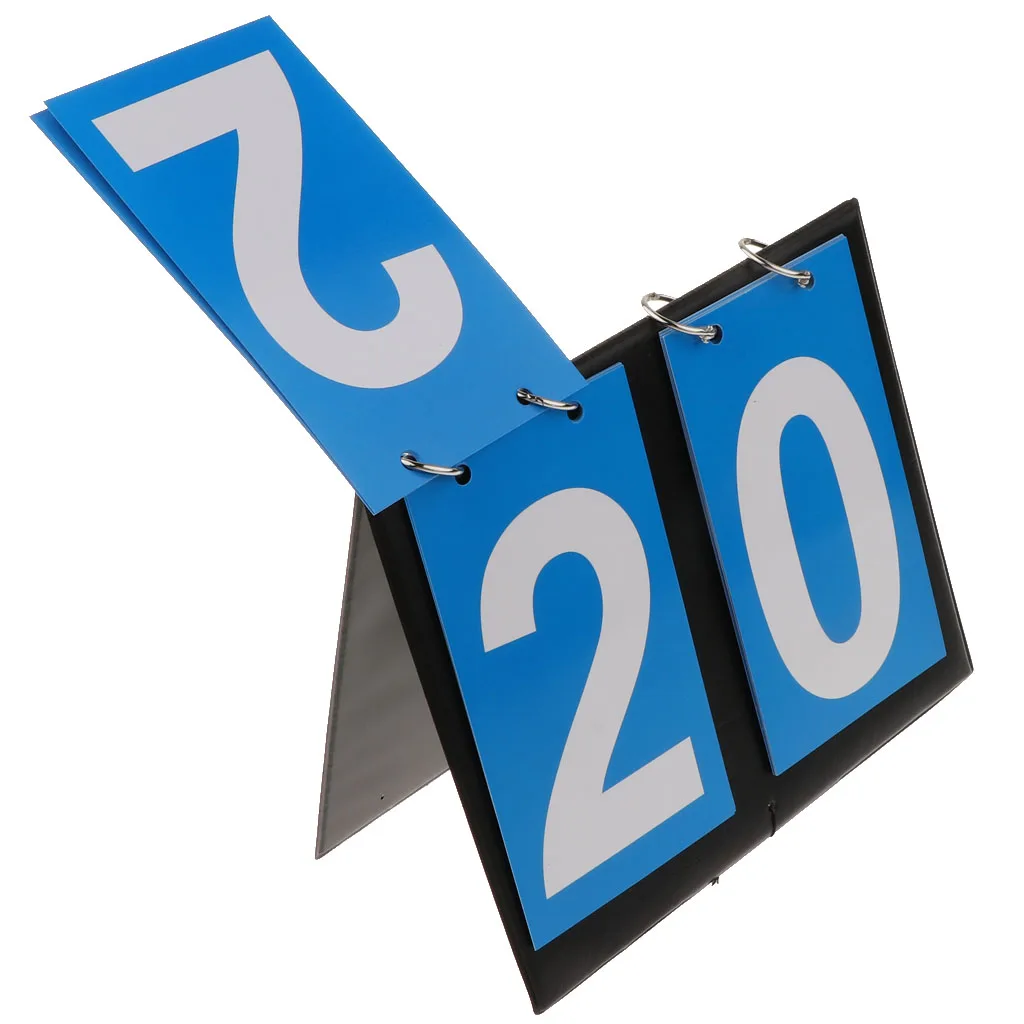 Sporting Goods 2 Digit Portable Table Top Scoreboard Indoor Outdoor Easy-Flip Basketball, Football