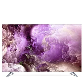 

Custom 19" - 80" 22 inch 75 inch Decorative Hood Cover for Screen LCD TV PC Nebula Universe Nordic Waterproof Purple