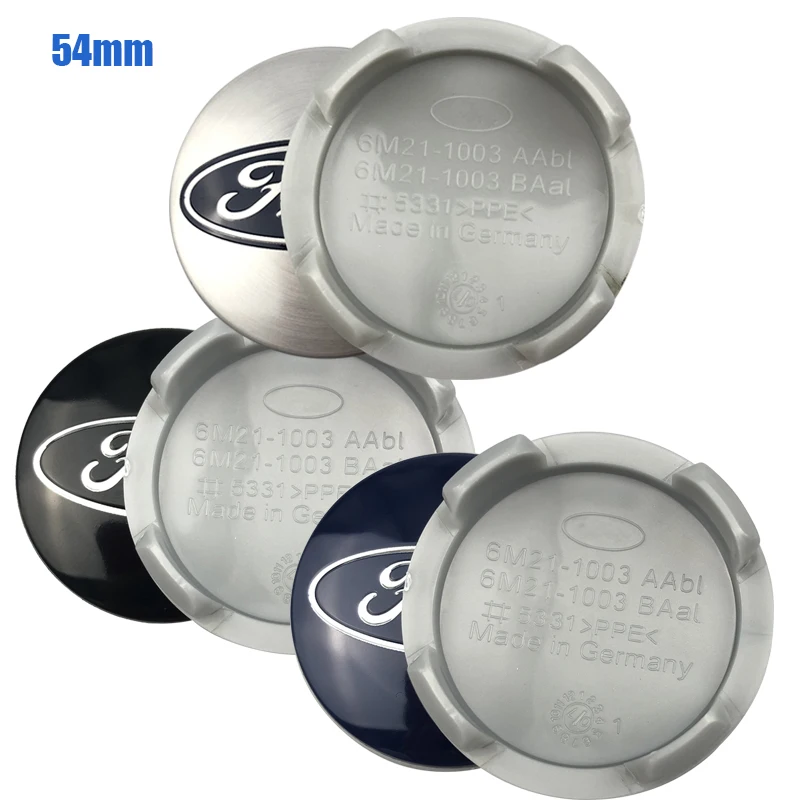 

20pcs 54mm Blue Hubcaps Cover for Ford Wheel Center Cap for Ford Fusion Focus 3 Fiesta ST Mondeo MK2 MK4 Ranger Kuga Mustang