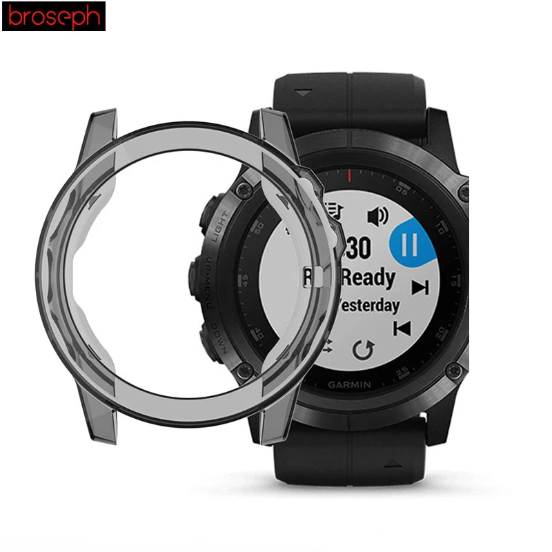 Чехол для смарт часов, чехол для Garmin Fenix 5X, мягкий ТПУ защитный чехол, корпус часов, рамка, Защита экрана для Garmin Watch Band