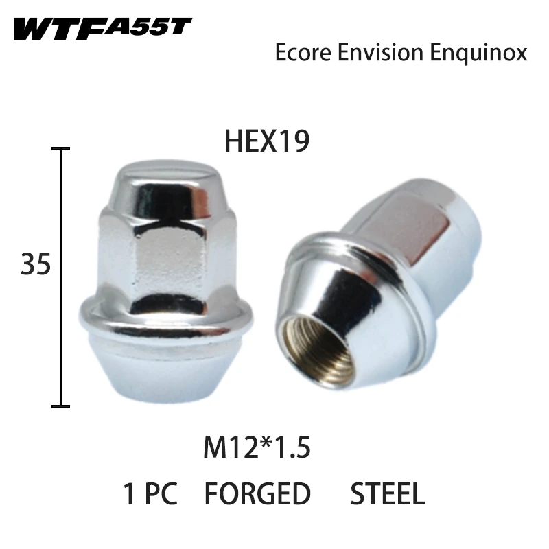 WHEEL LUG NUT FORGED for BUICK Ecore Envision Lacross Regal CADILLAC ATS CT4 STS CTS CT6 XTS SRX CAMARO MALIBU
