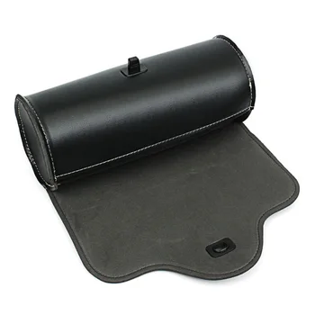 

742600 Motorcycle tool bag Side Saddle Pouch PU Leather With Mounting Straps