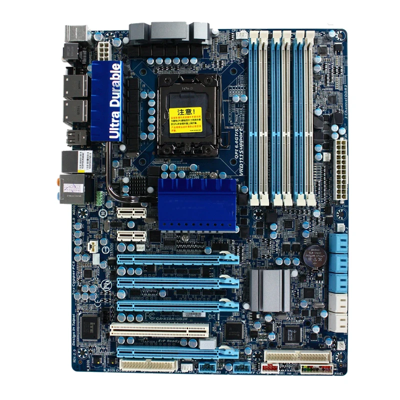 

For Gigabyte GA-X58A-UD3R Desktop motherboard Intel X58 chipset LGA 1366 ATX DDR3 24GB SATA3.0 USB3.0 100% tested intact