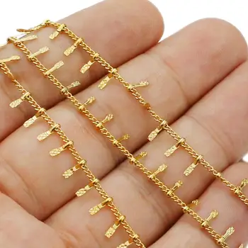 

1Pc Width 1.5mm Stainless Steel Clips Leaf Chains Necklace for DIY Bracelet Handicraft Anklets Jewelry Making Supplies