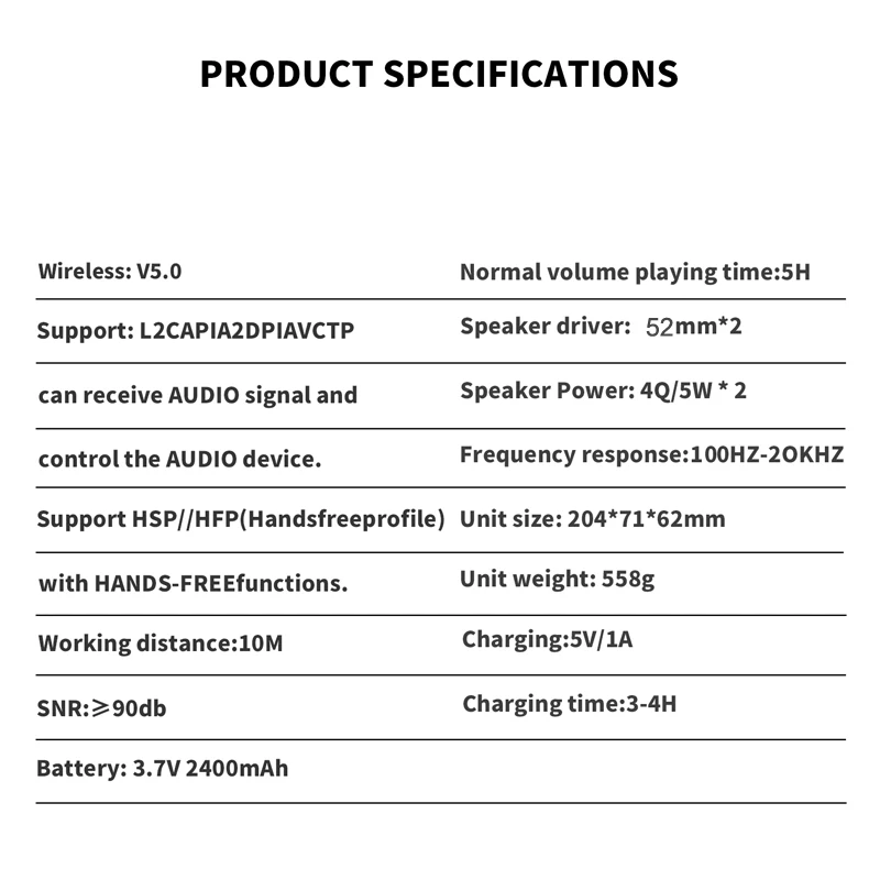 T & g tg271 alto-falante bluetooth alto-falante