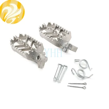 

2PCS Motorcycle Foot Peg Rest Footpeg For Yamaha YZ85 YZ125 YZ250 YZ450F WR250F WR 250F YZ 450F YZ 125 /85 Silver