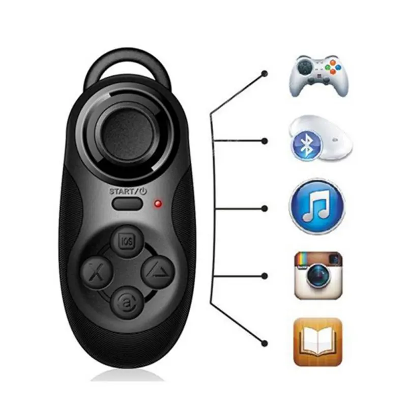 Мини беспроводной Bluetooth игровой контроллер джойстик игровой геймпад для Android/iOS мобильный смартфон для iPhone для samsung - Цвет: Черный