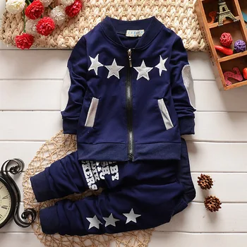 

PatPat 2020 New Arrival Autumn and Spring Baby Boy Star Pattern Sets Baby Toddler Boy Sets Baby Boy Clothes