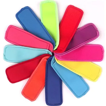 

1pcs Colorful Neoprene Popsicle Holder Freezer Icy Pole Ice Sleeve Protector For Ice Cream Tools For Party Supplies