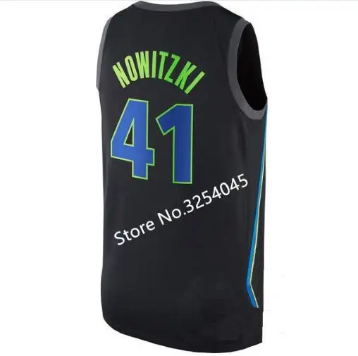 Новинка#77 Luka Doncic#1 Dennis Smith Jr#41 Dirk Nowitzki рубашка с отворотами прошитая американский размер S-XXL наивысшего качества - Цвет: 3