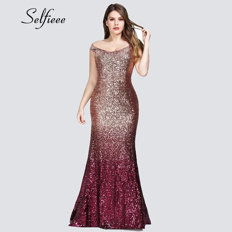 plus size sequin party dress