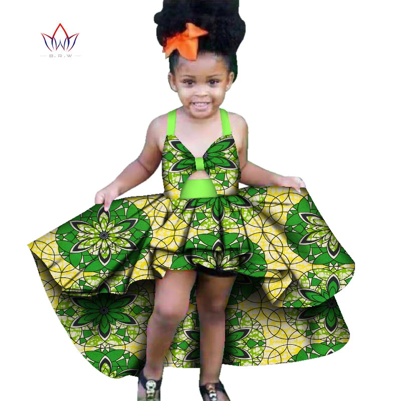 Bintarealwax新ファッションアフリカ子供服dashikiかわいい女の子バザンフリルアフリカの伝統服wyt277 Africa Clothing Aliexpress