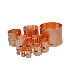 Copper Welding + BSP Female Thread Pipe Fitting Straight Coupling Socket Connector Plumbing Air Refrigeration Accessories