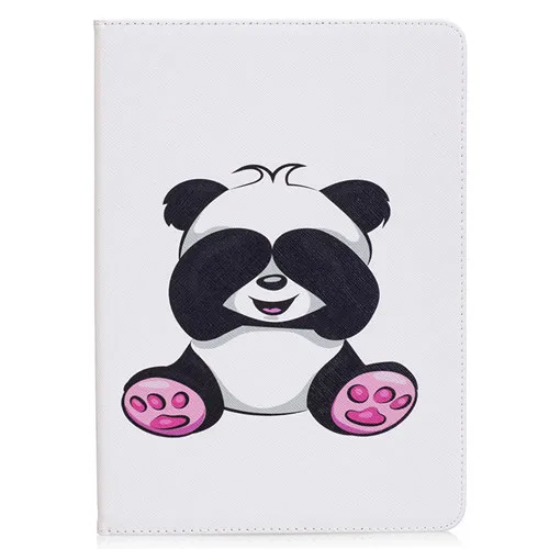 As pictureB04 Модный кожаный чехол с принтом милой панды и совы для Apple ipad air stand wallet, мягкий чехол для Apple ipad 5, откидной Чехол - Цвет: As pictureB04