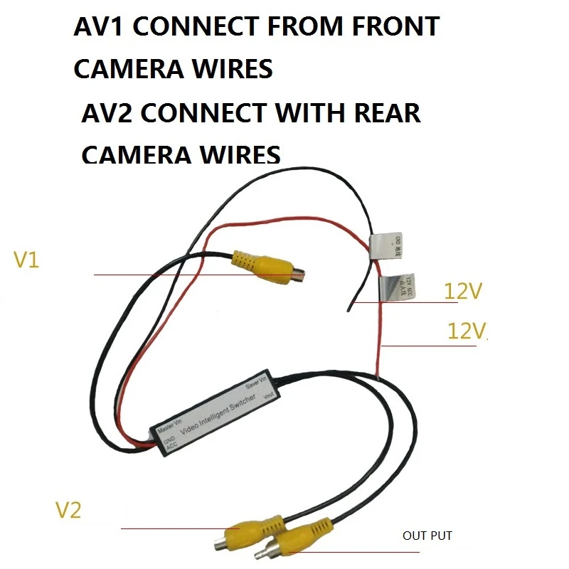 Auto Electronics Connect Wires Av 2 To Be 1 Av In Or Av Out Auto Dvr